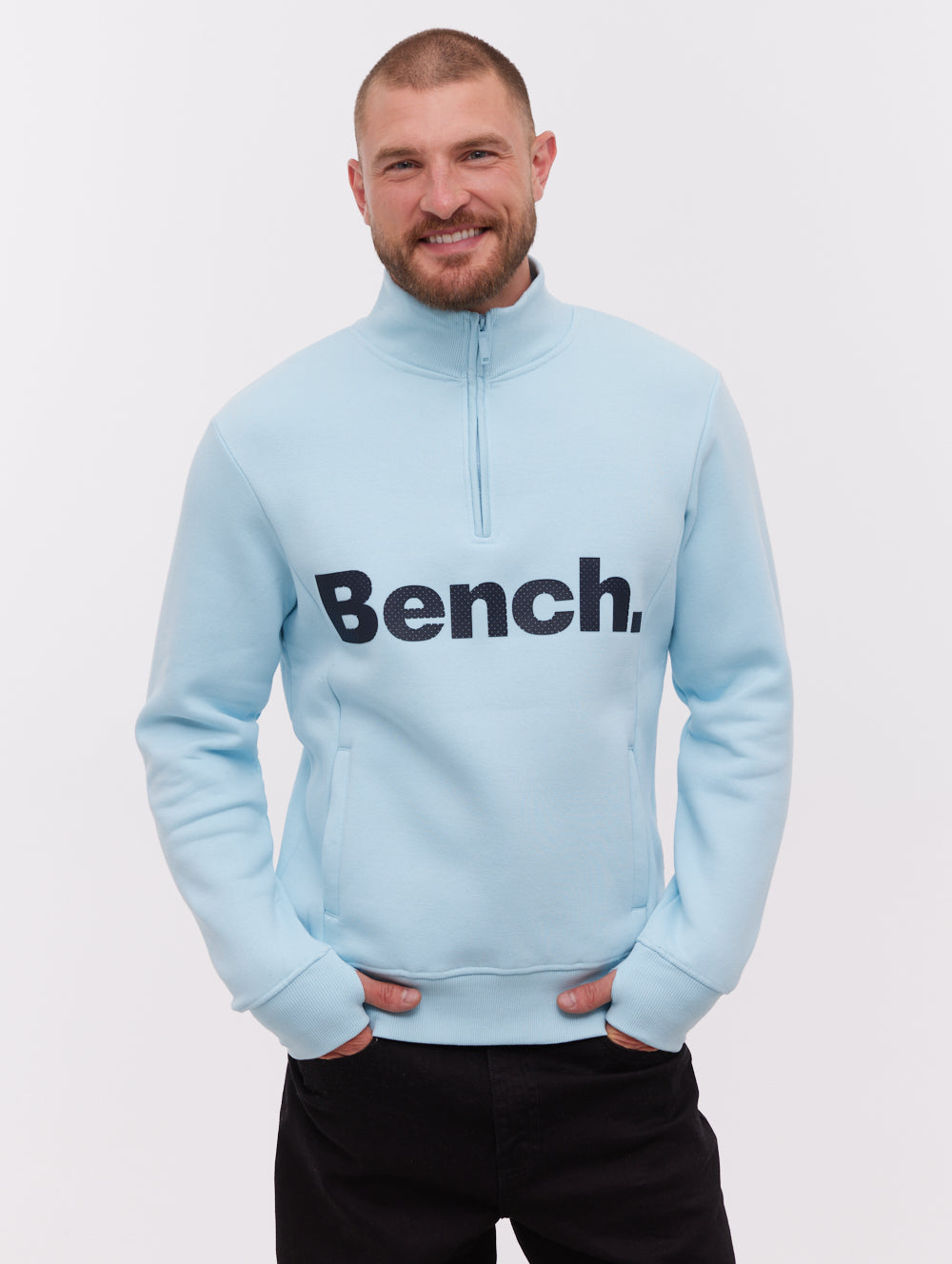 Plinth Blue BL245 Zips 1/4 Logo Shot 1