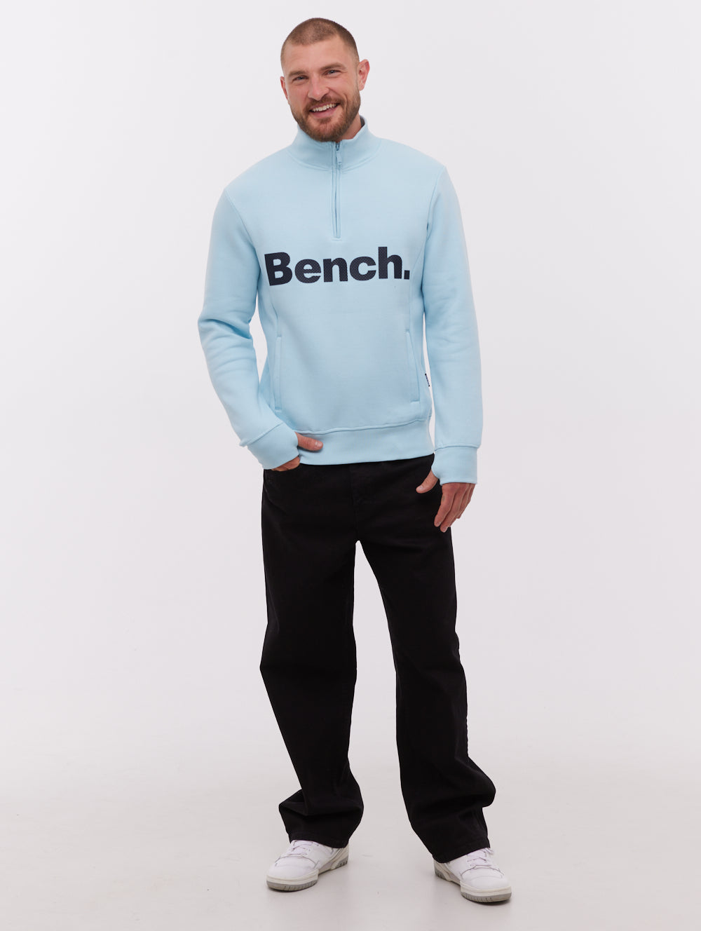 Plinth Blue BL245 Zips 1/4 Logo Shot 1