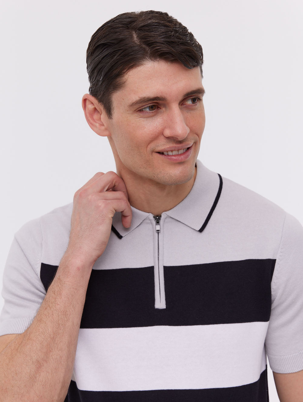 Aspinn Block Stripe Polo Shirt