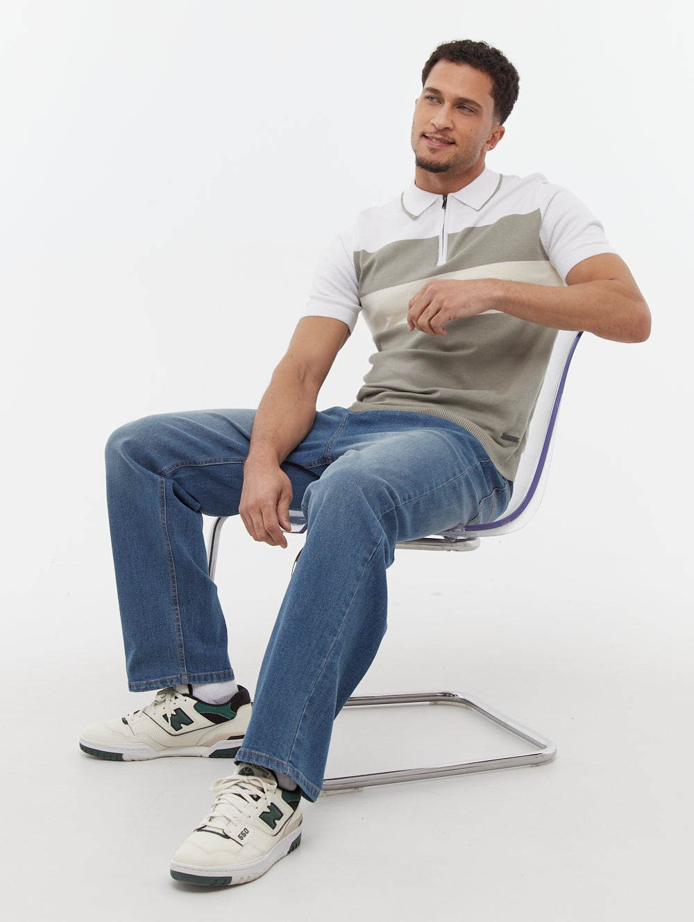 Aspinn Block Stripe Polo Shirt