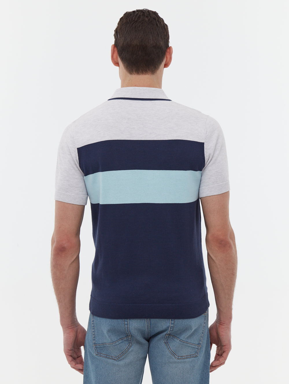 Aspinn Block Stripe Polo Shirt