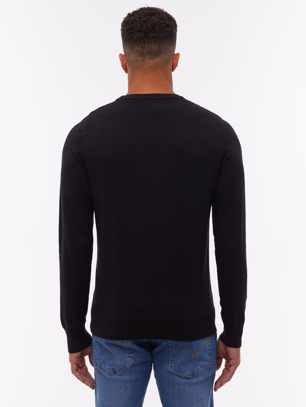 Vietro Black BK001 Knit Crews Fine Gauge Shot 3