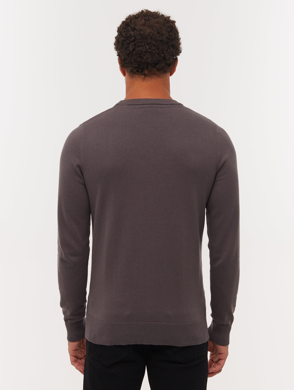 Vietro Grey GY028 Knit Crews Fine Gauge Shot 3