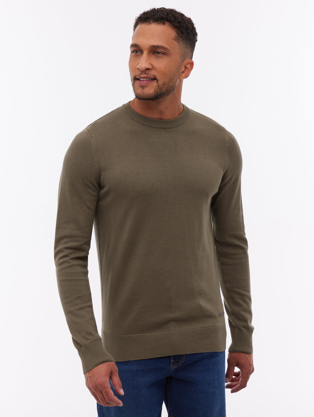 Vietro Green KH001 Knit Crews Fine Gauge Shot 1