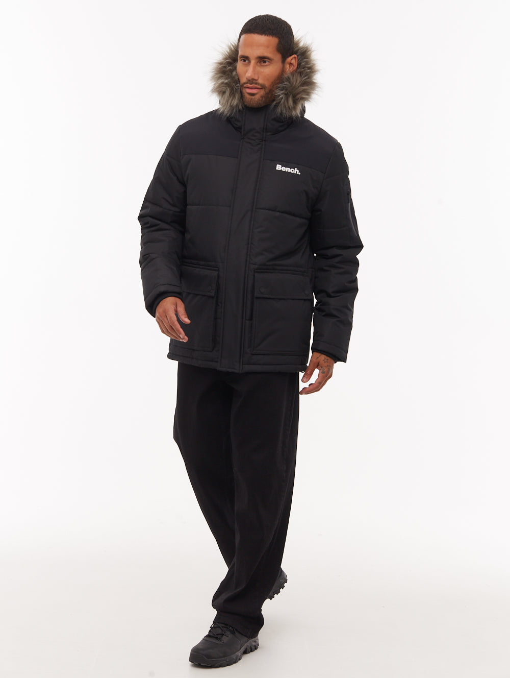 Tillor Hooded Parka - Black