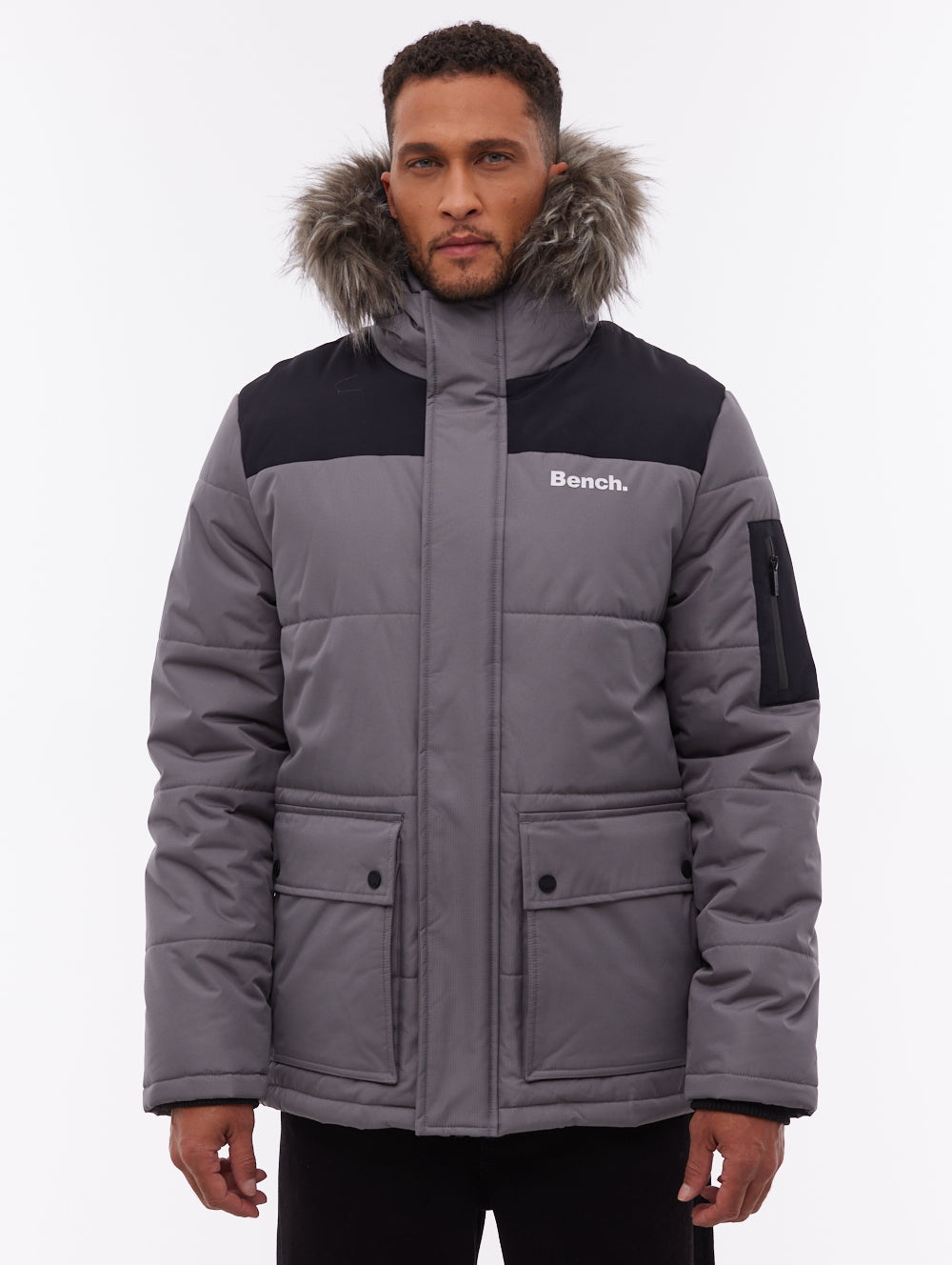 Tillor Hooded Parka - Dark Grey