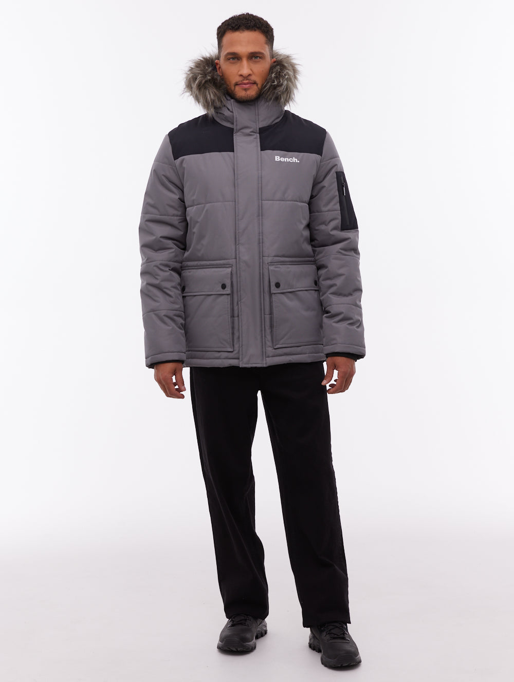 Tillor Hooded Parka - Dark Grey