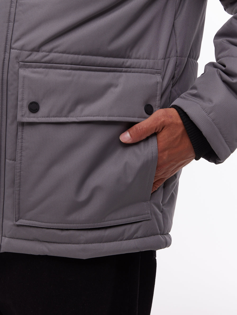 Tillor Hooded Parka - Dark Grey