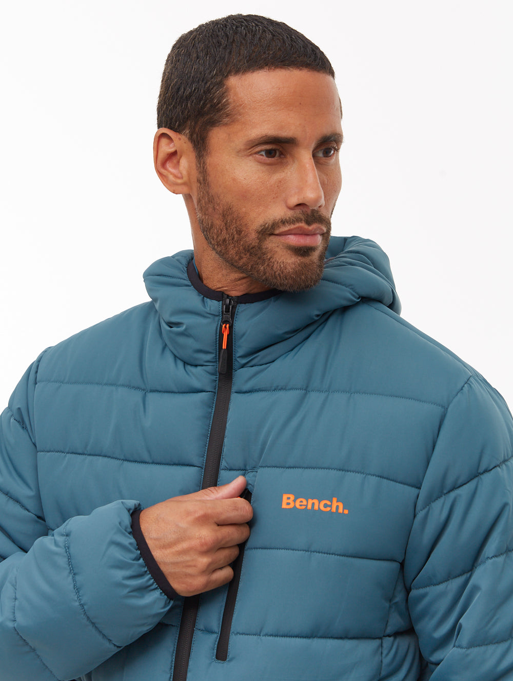 Gaudino Hooded Puffer Jacket - Aqua