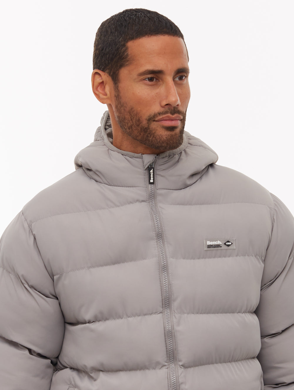 Arviss Hooded Puffer Jacket - Grey
