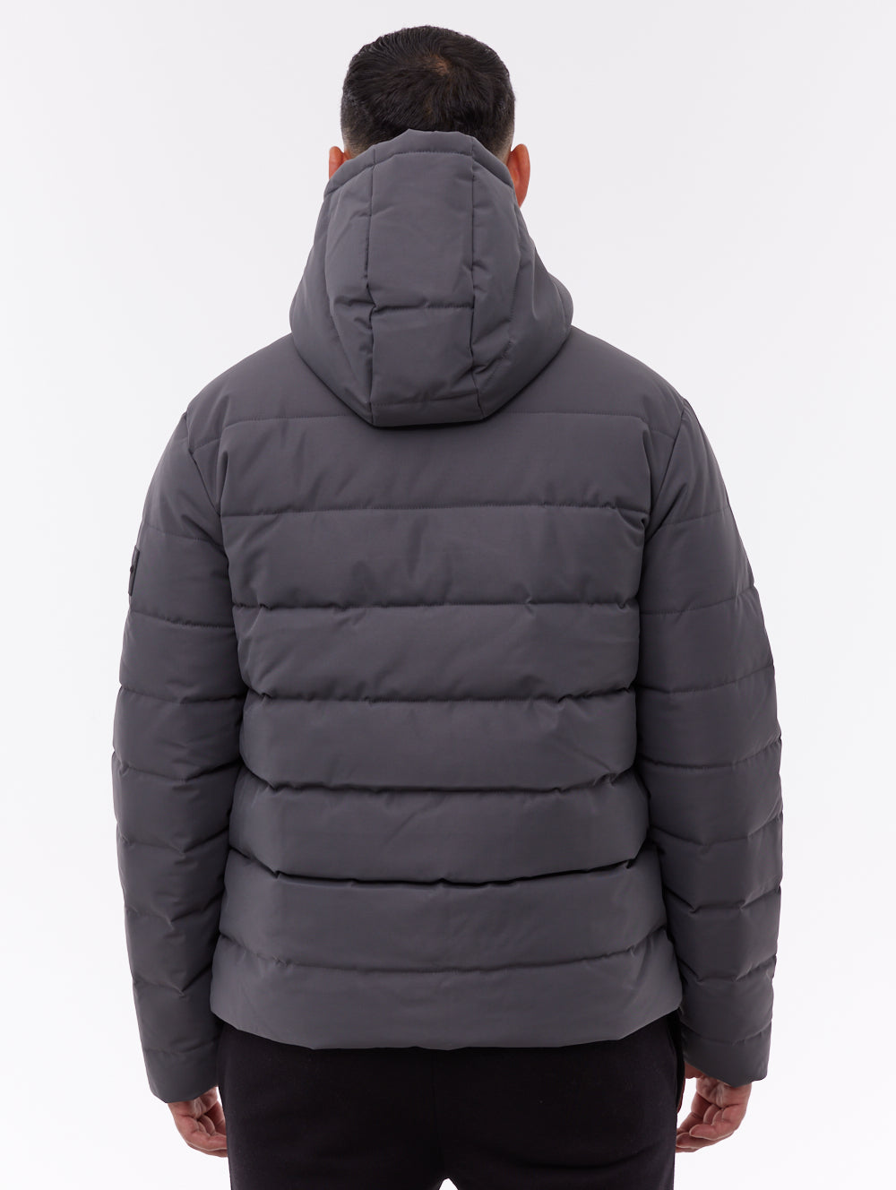 Evolo Grey Outerwear Puffers Shot 4