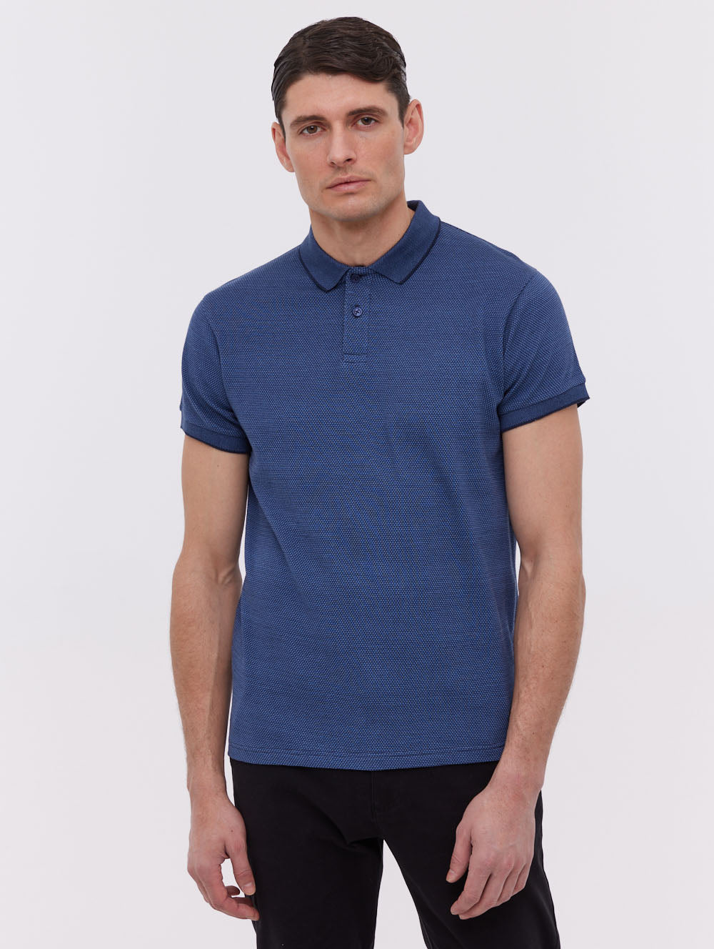 Tucin Blue NY001 Polos SS Knit Shot 1