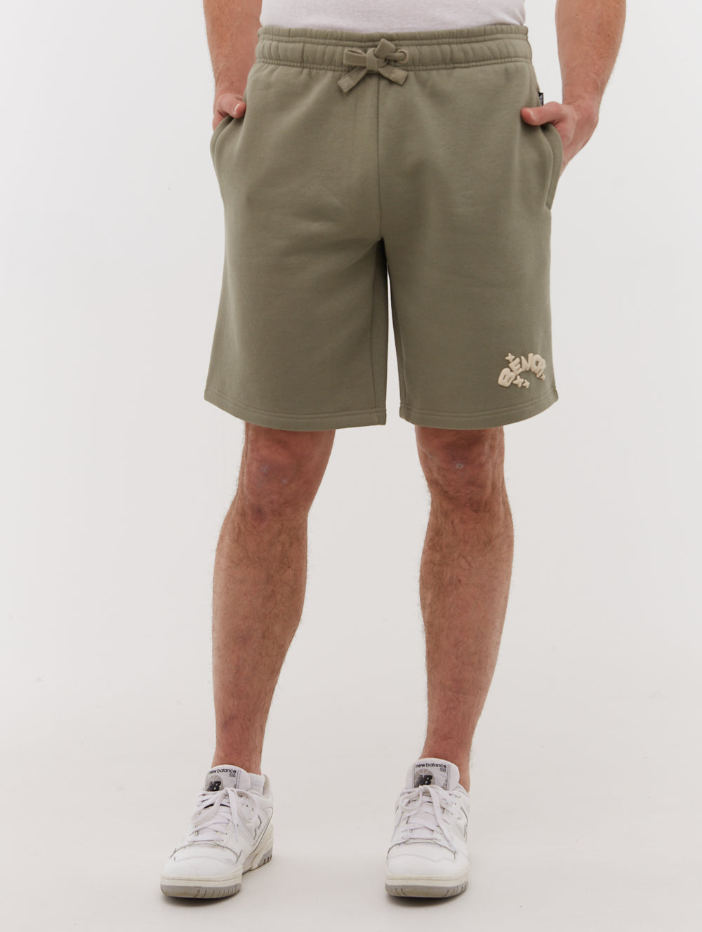 Elamo Green Shorts Puff Print Shot 1
