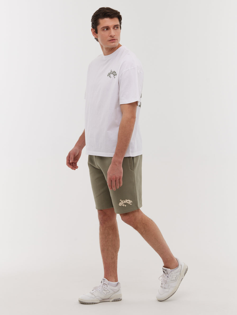 Elamo Green Shorts Puff Print Shot 1
