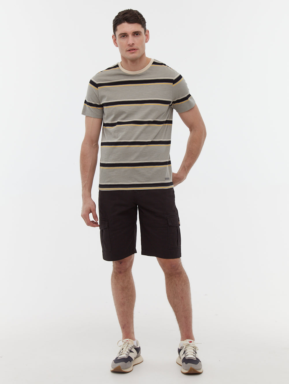 Alatro Black Shorts Woven Cargos Shot 1