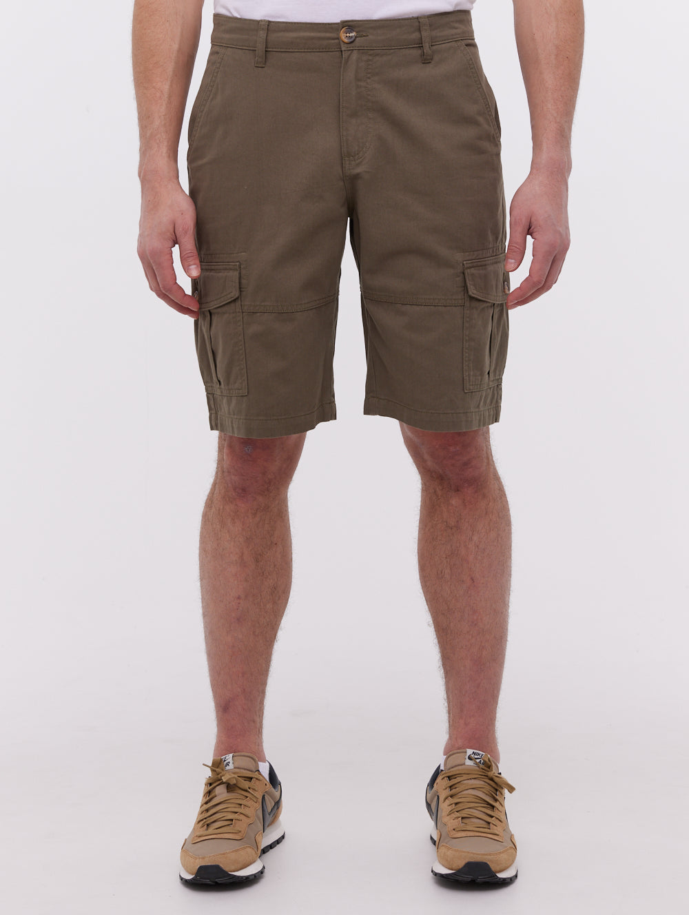 Alatro Green Shorts Woven Cargos Shot 1