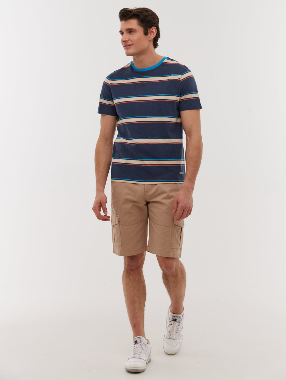 Alatro Beige Shorts Woven Cargos Shot 1