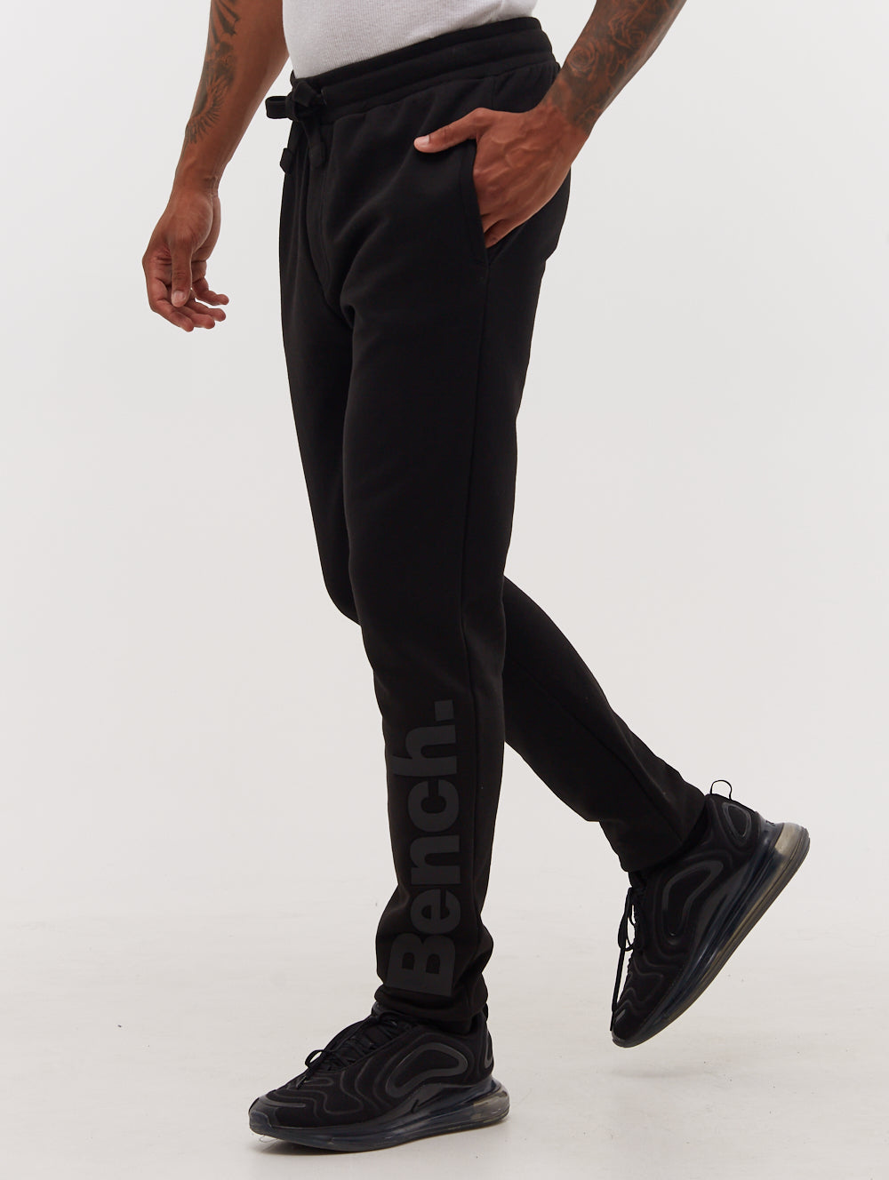 PAXTON Black Joggers Logo Shot 3