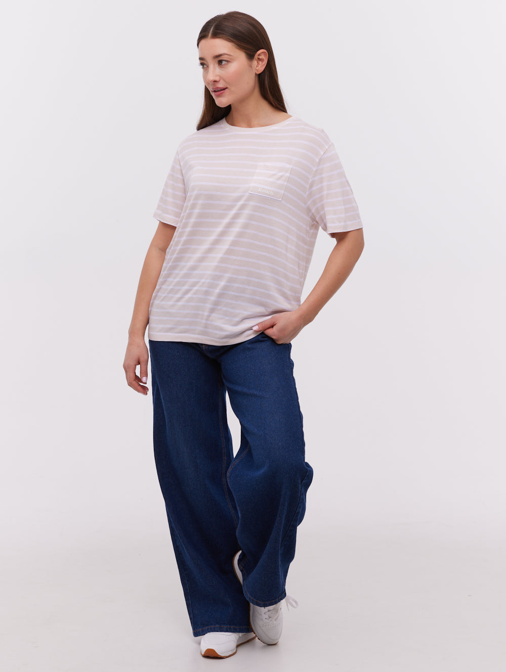 Nouria Striped Pocket T-Shirt