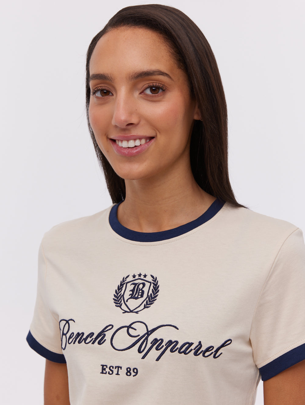 Vivica Embroidered Ringer T-Shirt