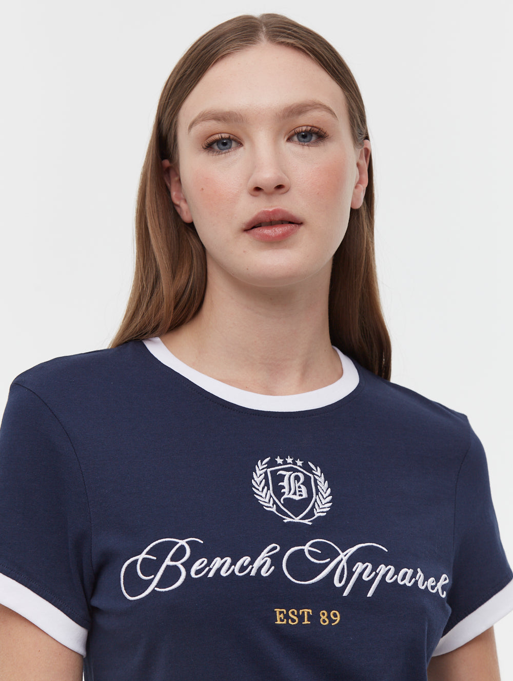 Vivica Embroidered Ringer T-Shirt