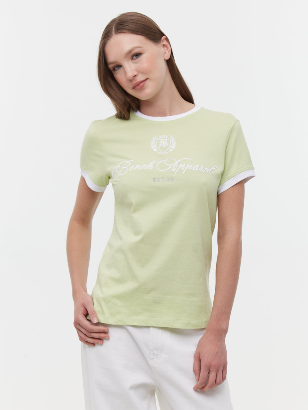 Vivica Green Tees SS Ringer Embroidery Shot 1