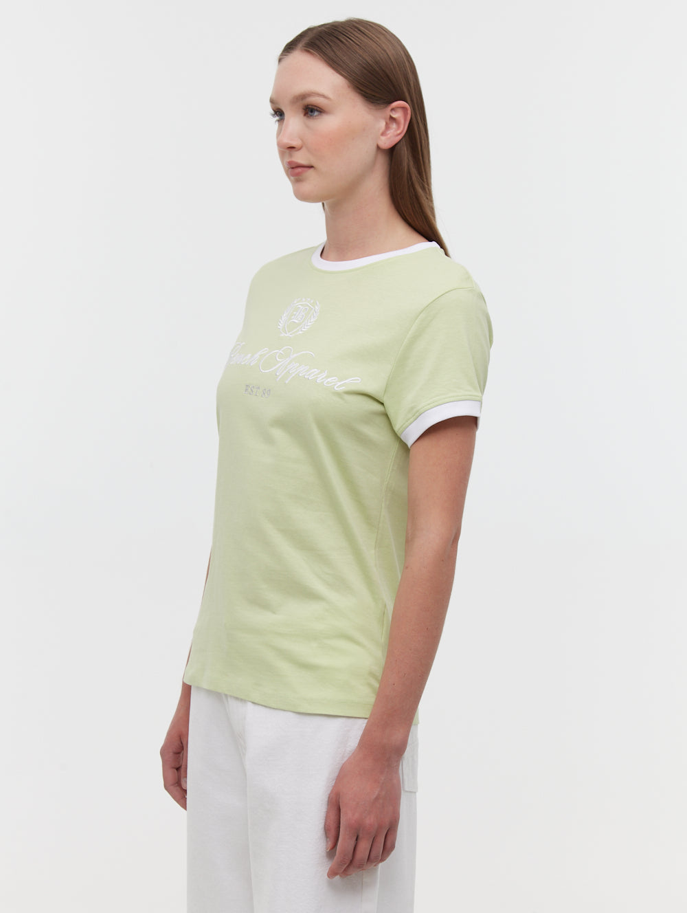 Vivica Embroidered Ringer T-Shirt