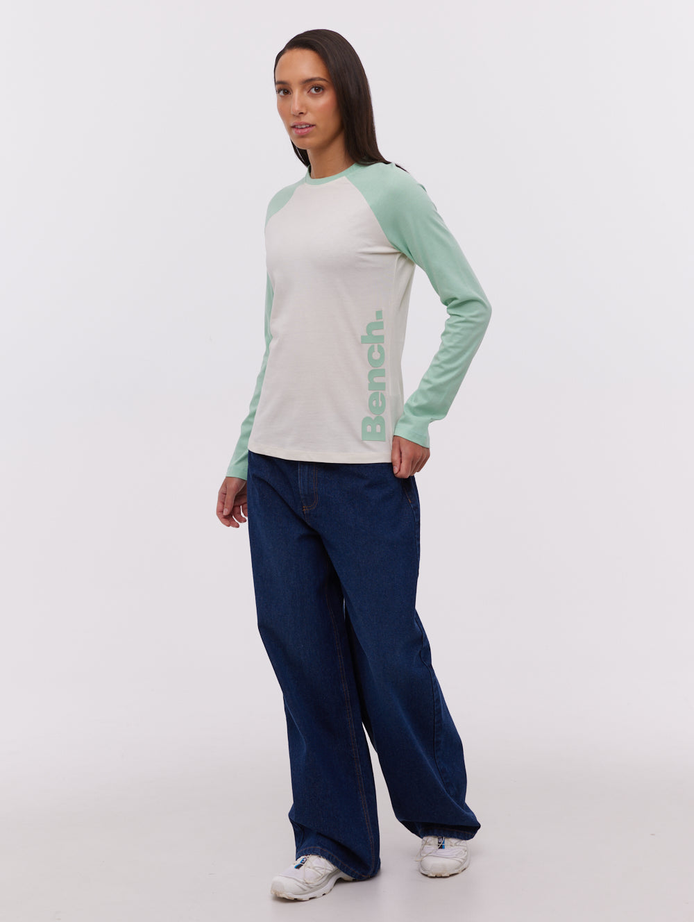 Brina Green Tees LS Raglan Shot 1