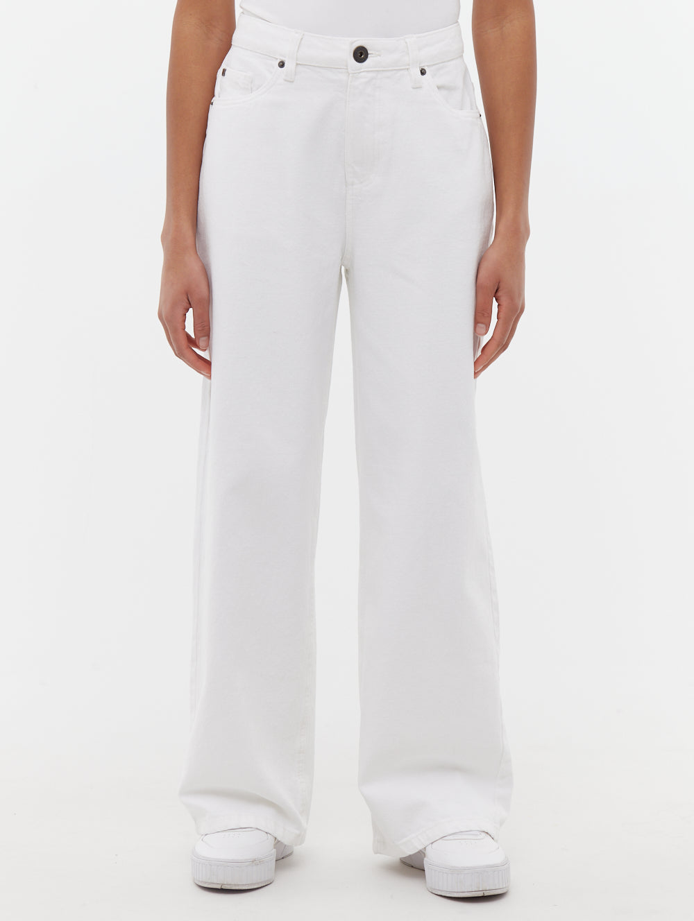 Maxina White Bottoms Denim Shot 1