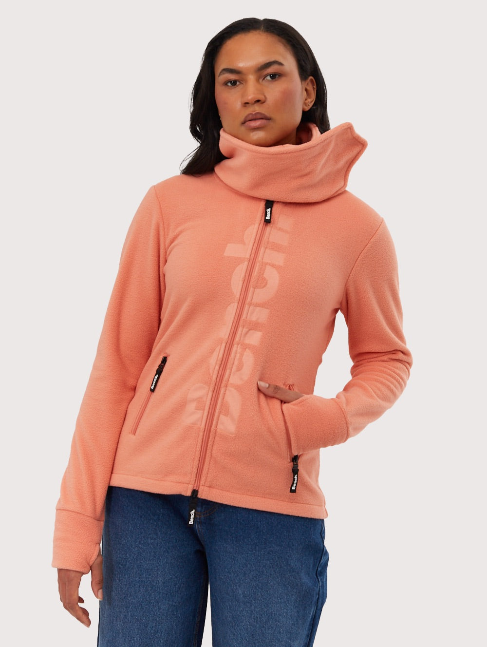 Finish Microfleece Funnel Neck Zip-Up