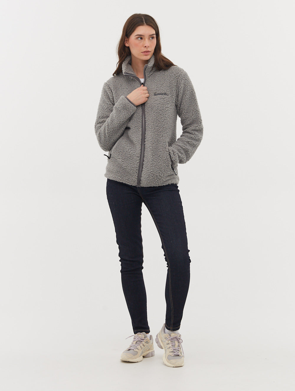 Edition Fleece Funnel Zip-Up - Grey