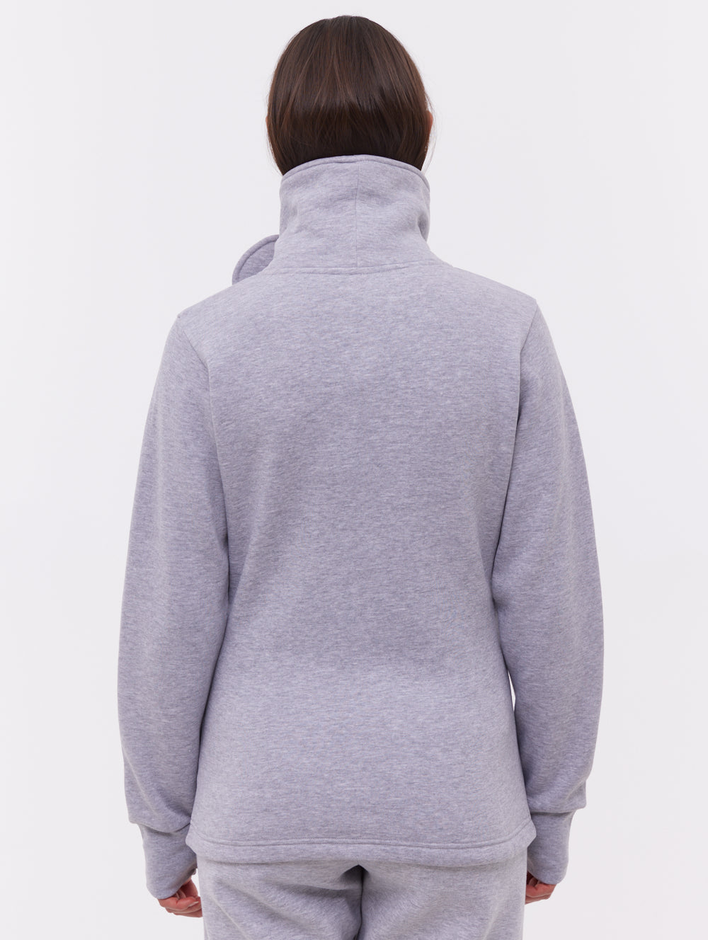 Haylo Wrap Neck Zip-Up