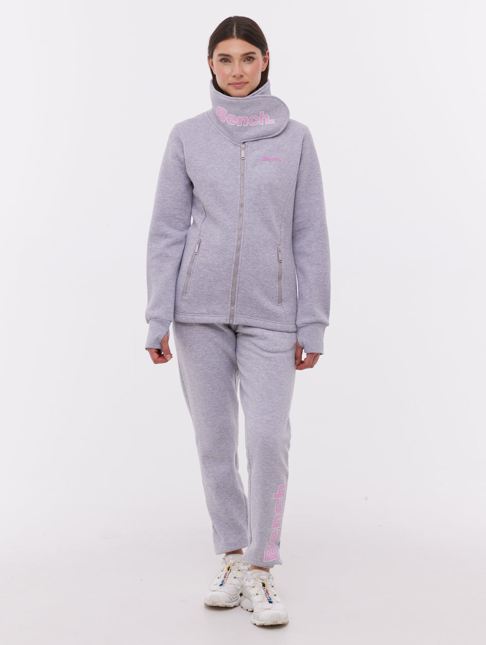 Haylo Wrap Neck Zip-Up