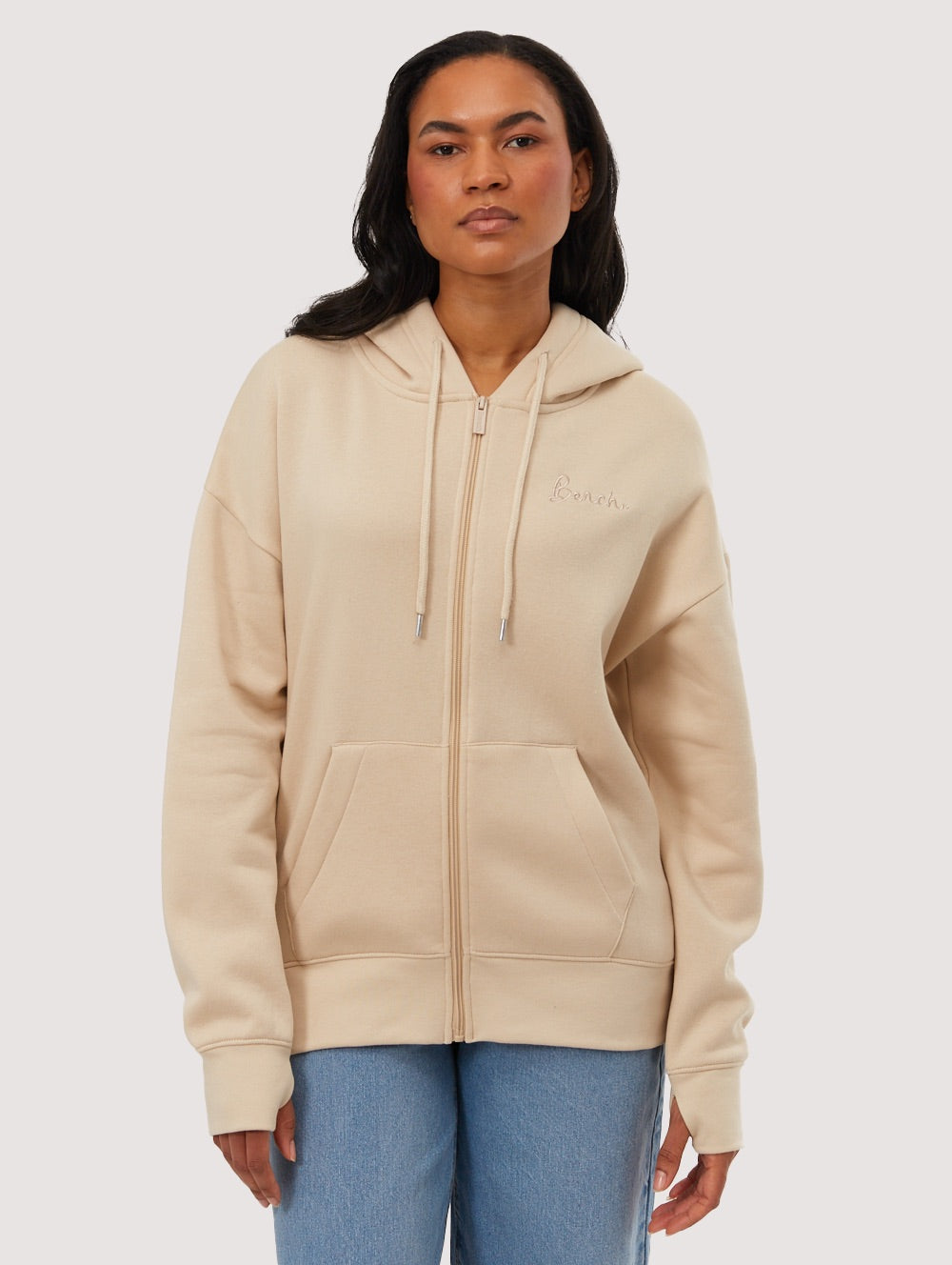 Naos Beige Zips Oversized Embroidery Shot 1