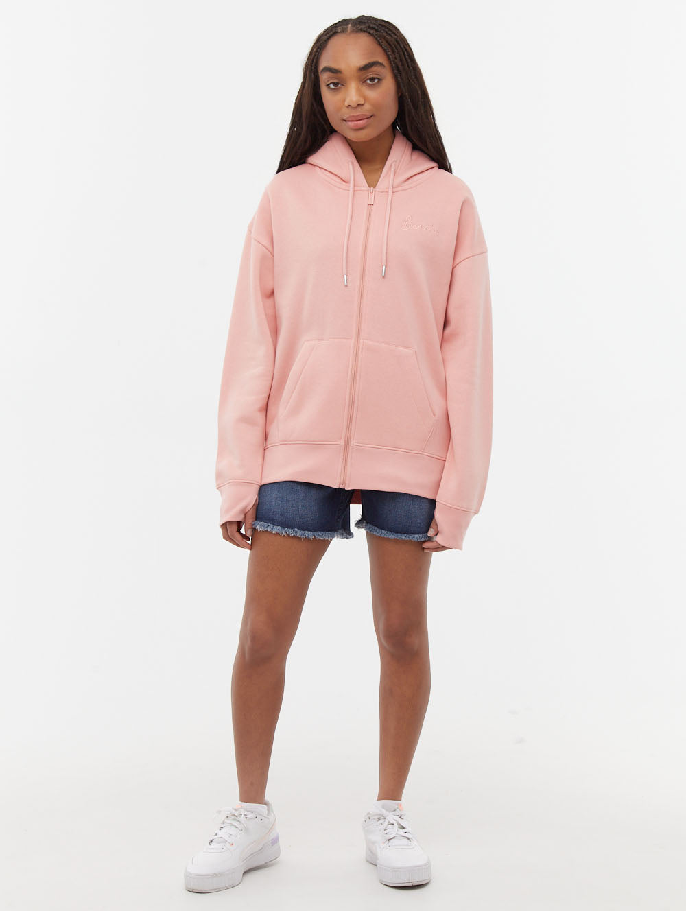 Naos Pink Zips Oversized Embroidery Shot 1