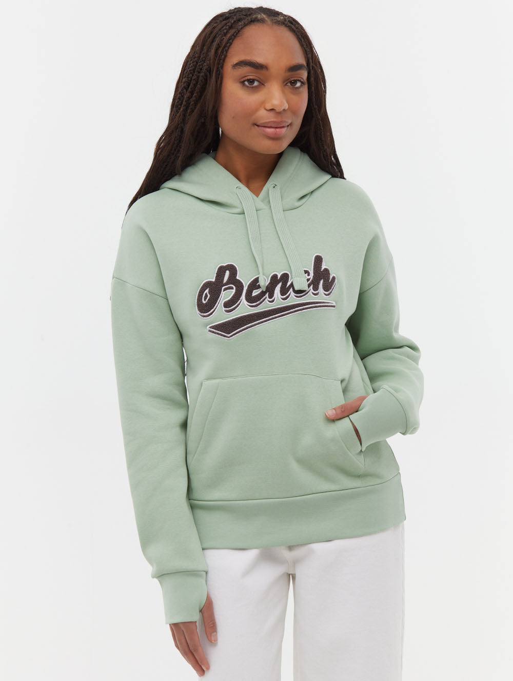 Karolina Green Hoodies Boucle Graphic Shot 1