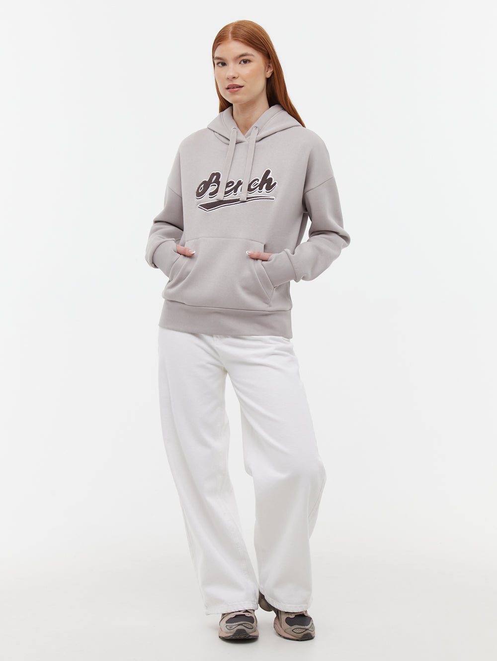 Karolina Grey GY012 Hoodies Boucle Graphic Shot 1