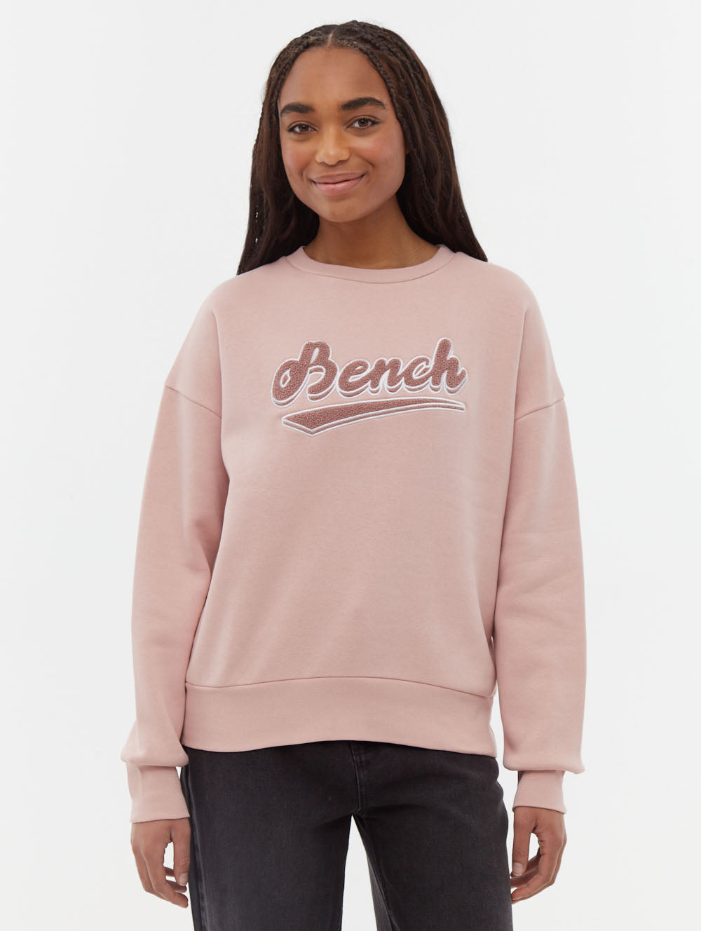 Steffi Pink PK021 Crews Boucle Graphic Shot 1