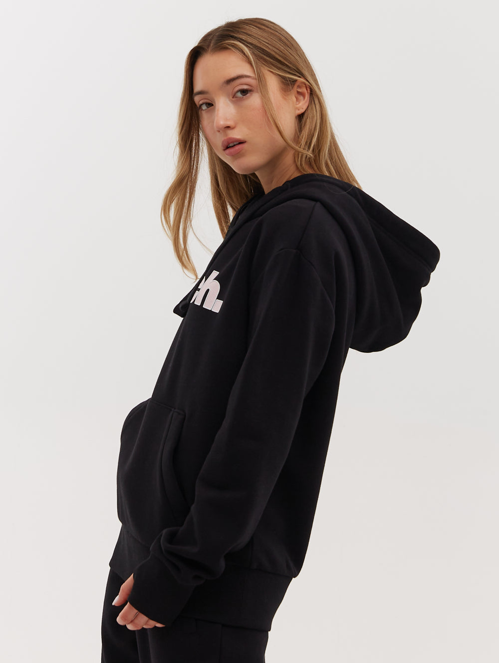 Lias Outline Logo Hoodie - Black