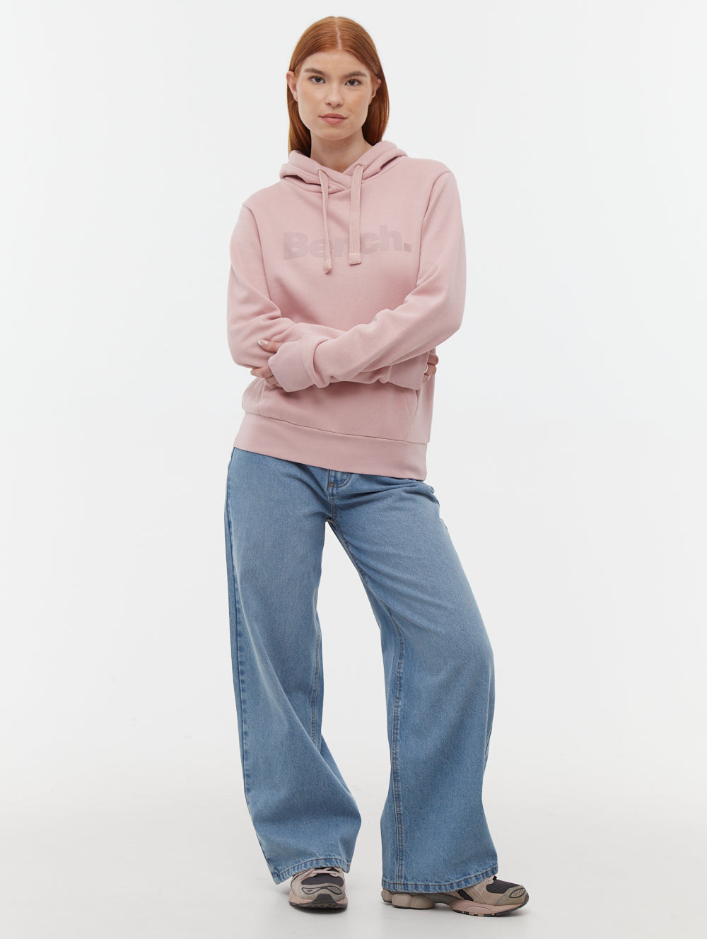 Lerenna Pink Hoodies Oversized Garment Washed Shot 1