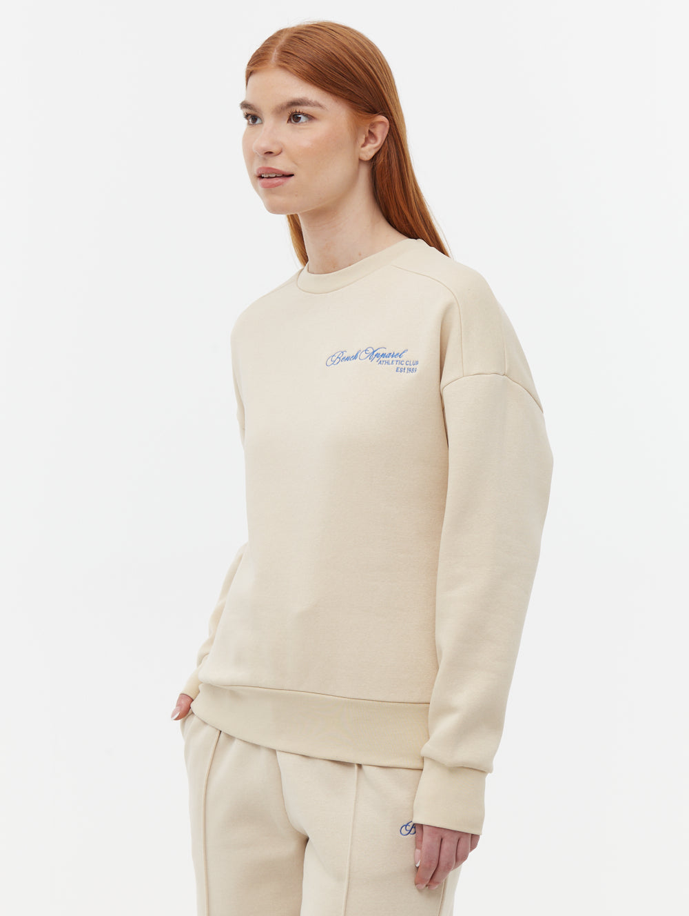 Desta Script Graphic Crew Neck Sweatshirt