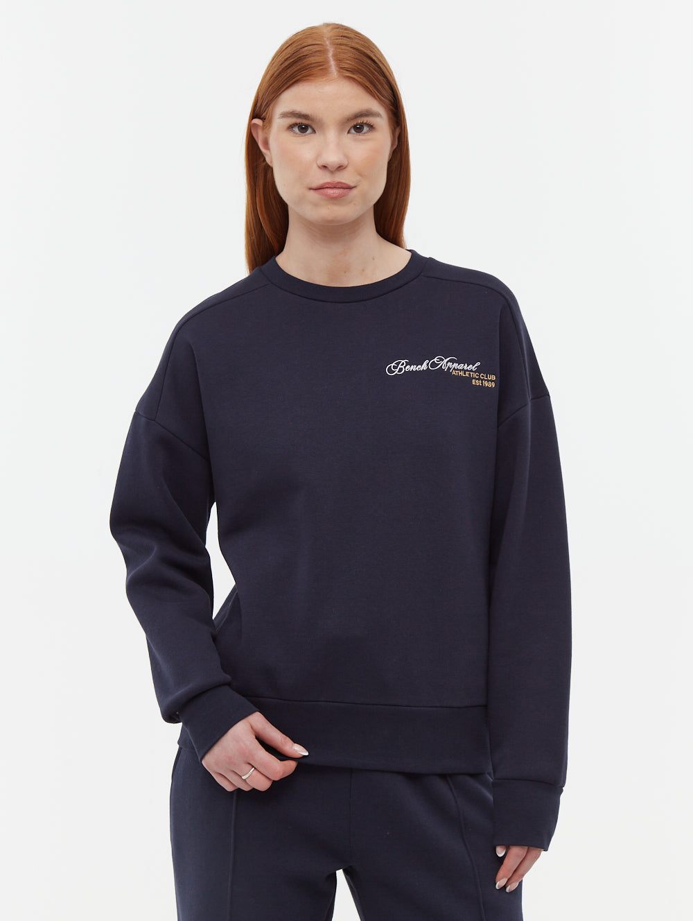 Desta Script Graphic Crew Neck Sweatshirt