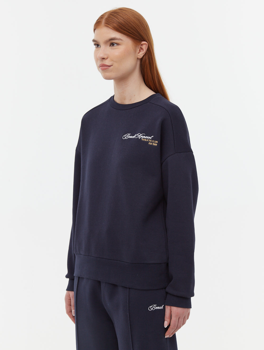 Desta Script Graphic Crew Neck Sweatshirt