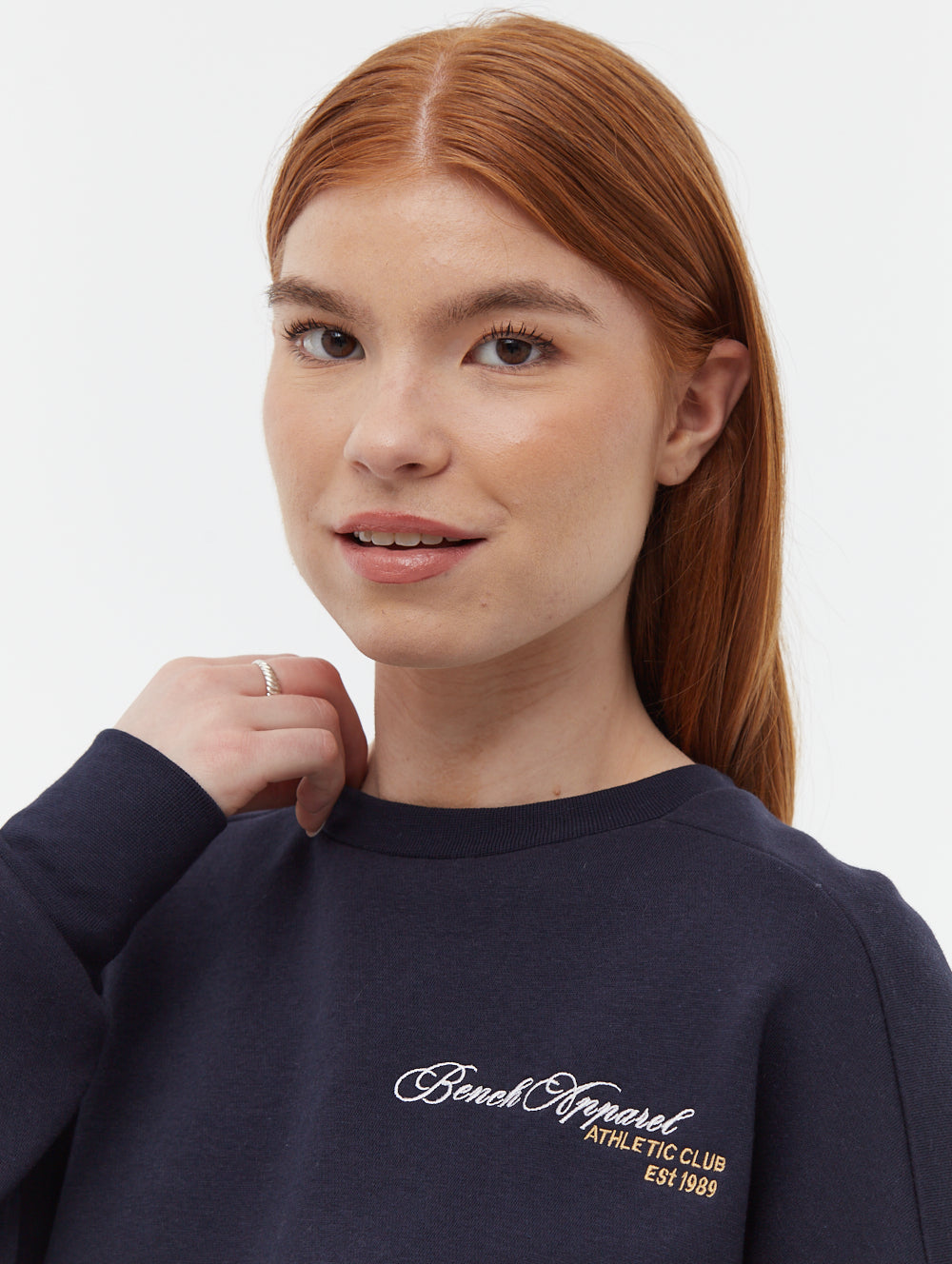 Desta Script Graphic Crew Neck Sweatshirt