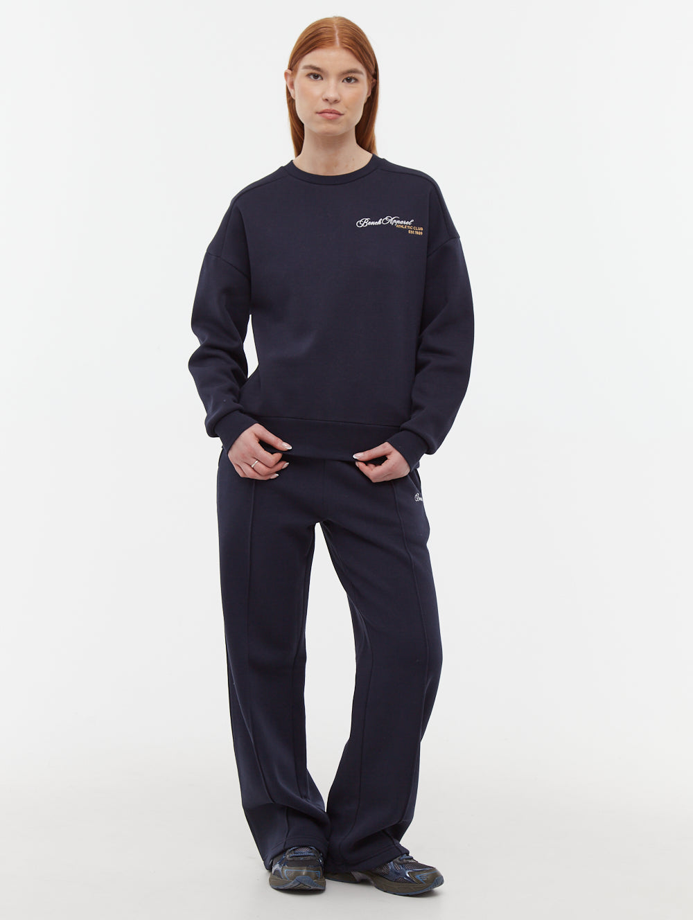 Desta Script Graphic Crew Neck Sweatshirt