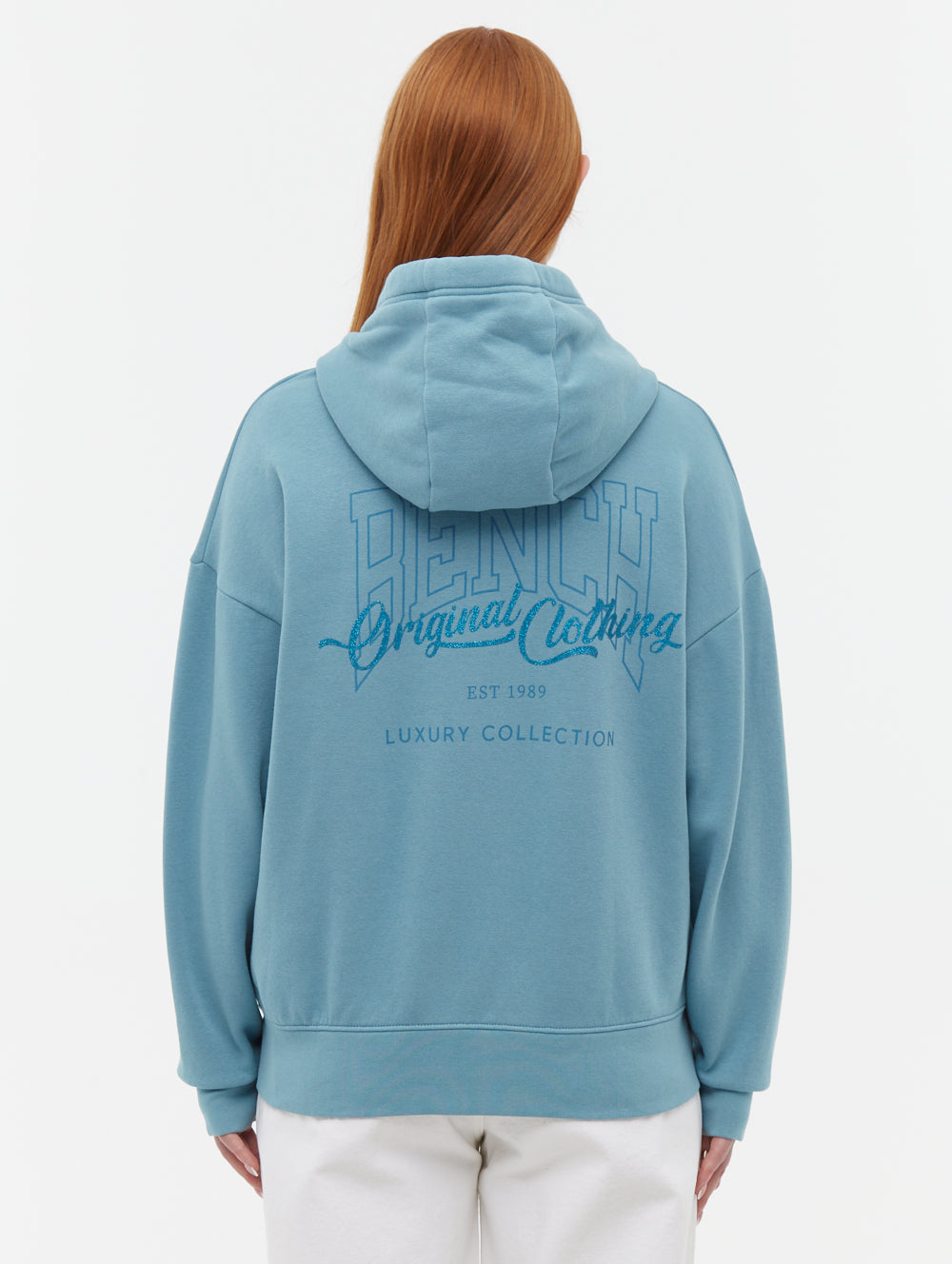 Zira Athletic Logo Zip-Up Hoodie