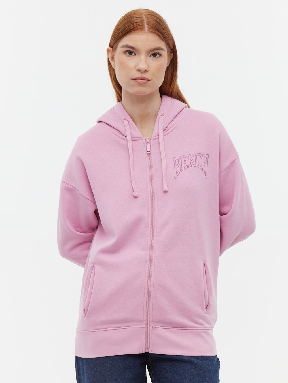 Zira Pink Zips Oversized Graphic Front Back Shot 1