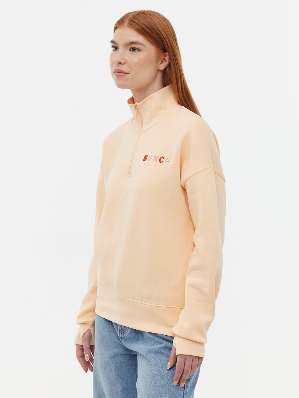 Huntley Quarter Zip Funnel Neck Sweatshirt