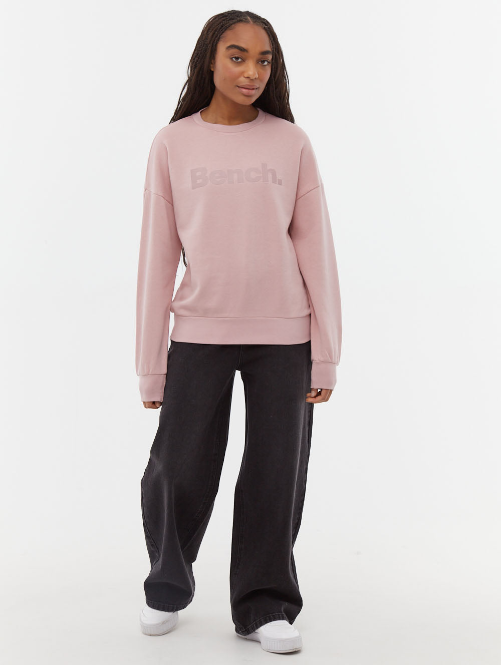Rilo Pink Crews Oversized Logo Shot 1