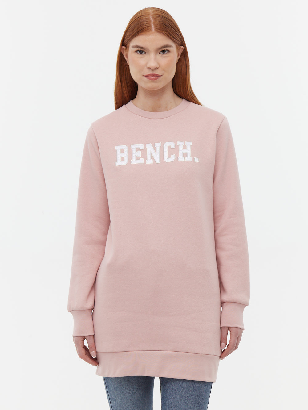 Urlenne Collegiate Logo Crew Neck Longline Sweatshirt
